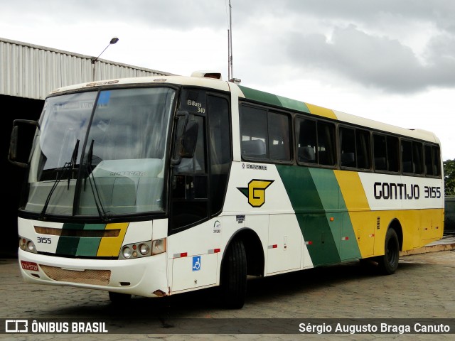 Empresa Gontijo de Transportes 3155 na cidade de Almenara, Minas Gerais, Brasil, por Sérgio Augusto Braga Canuto. ID da foto: 5997858.