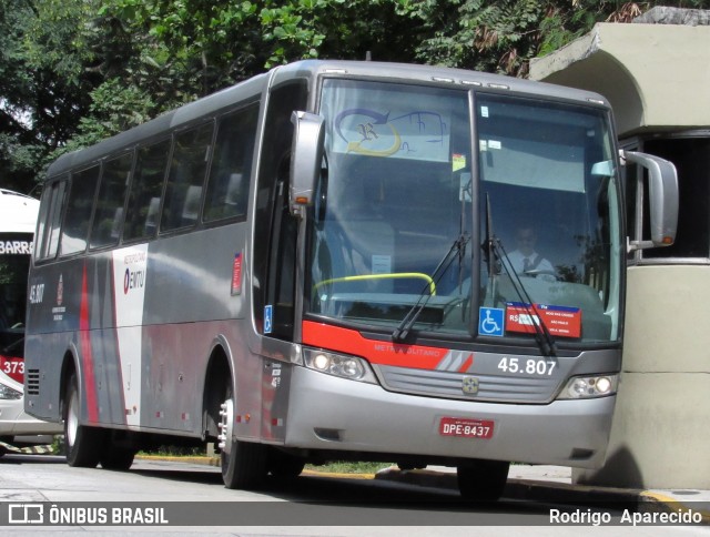 Empresa de Ônibus Pássaro Marron 45.807 na cidade de São Paulo, São Paulo, Brasil, por Rodrigo  Aparecido. Número da foto: #5997636.