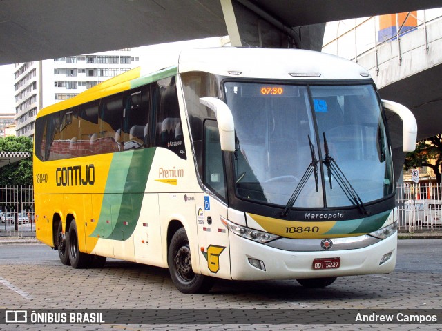 Empresa Gontijo de Transportes 18840 na cidade de Belo Horizonte, Minas Gerais, Brasil, por Andrew Campos. ID da foto: 5996947.