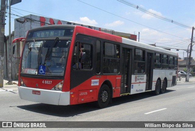 Express Transportes Urbanos Ltda 4 8827 na cidade de São Paulo, São Paulo, Brasil, por William Bispo da Silva. ID da foto: 5998020.