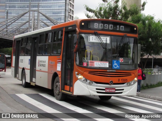 TRANSPPASS - Transporte de Passageiros 8 1305 na cidade de São Paulo, São Paulo, Brasil, por Rodrigo  Aparecido. ID da foto: 5997994.