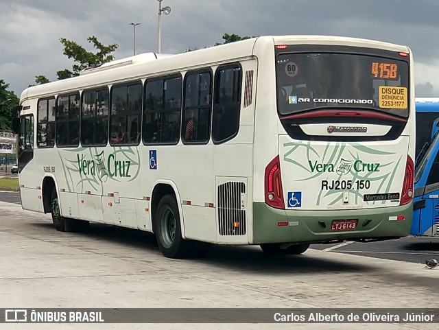 Viação Vera Cruz RJ 205.150 na cidade de Rio de Janeiro, Rio de Janeiro, Brasil, por Carlos Alberto de Oliveira Júnior. Número da foto: #6000404.