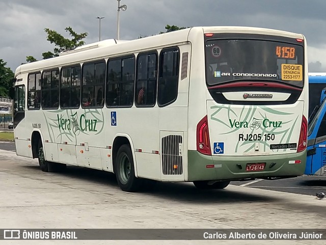 Viação Vera Cruz RJ 205.150 na cidade de Rio de Janeiro, Rio de Janeiro, Brasil, por Carlos Alberto de Oliveira Júnior. ID da foto: 6000404.