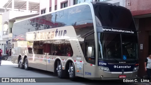 Lancatur Transporte e Turismo 21290 na cidade de Aparecida, São Paulo, Brasil, por Edson C.   Lima. ID da foto: 6000186.