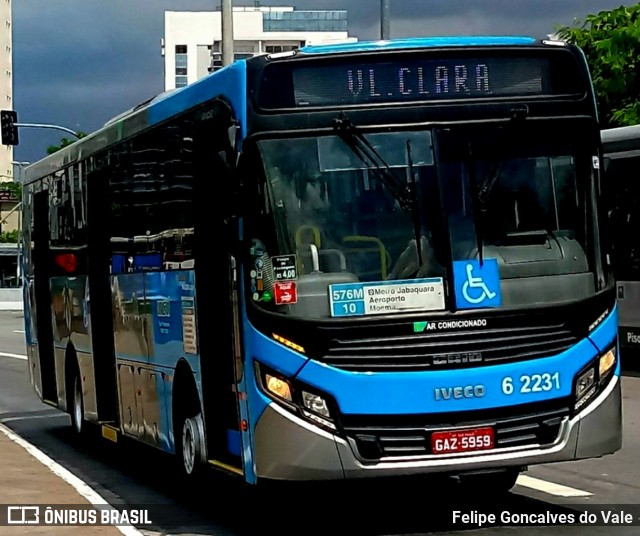 TUPI - Transportes Urbanos Piratininga 6 2231 na cidade de São Paulo, São Paulo, Brasil, por Felipe Goncalves do Vale. Número da foto: #5998520.