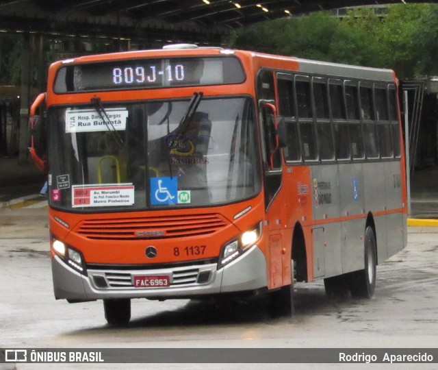 TRANSPPASS - Transporte de Passageiros 8 1137 na cidade de São Paulo, São Paulo, Brasil, por Rodrigo  Aparecido. ID da foto: 6000671.