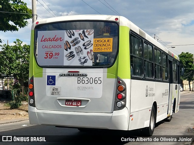 Erig Transportes > Gire Transportes B63065 na cidade de Rio de Janeiro, Rio de Janeiro, Brasil, por Carlos Alberto de Oliveira Júnior. Número da foto: #5998968.