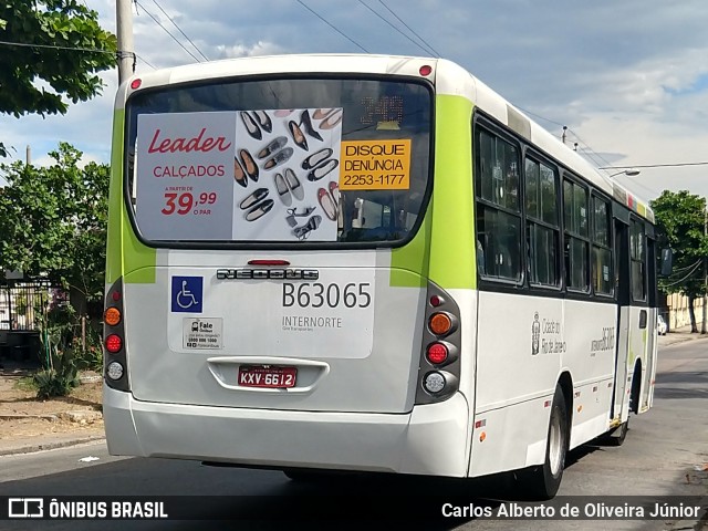 Erig Transportes > Gire Transportes B63065 na cidade de Rio de Janeiro, Rio de Janeiro, Brasil, por Carlos Alberto de Oliveira Júnior. ID da foto: 5998968.