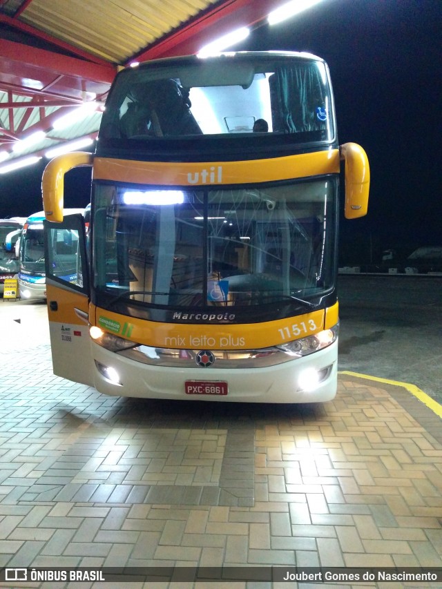 UTIL - União Transporte Interestadual de Luxo 11513 na cidade de Brasil, por Joubert Gomes do Nascimento. Número da foto: #5999644.