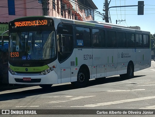 Caprichosa Auto Ônibus B27144 na cidade de Rio de Janeiro, Rio de Janeiro, Brasil, por Carlos Alberto de Oliveira Júnior. Número da foto: #6001645.