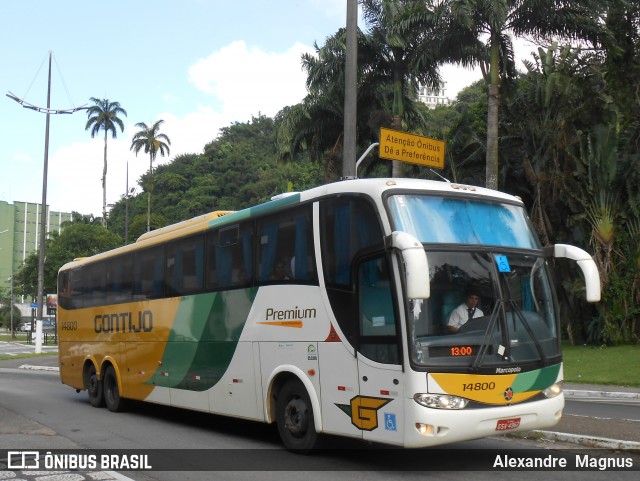 Empresa Gontijo de Transportes 14800 na cidade de Santos, São Paulo, Brasil, por Alexandre  Magnus. ID da foto: 6002798.