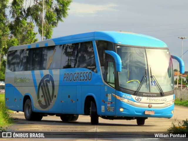 Auto Viação Progresso 6290 na cidade de Natal, Rio Grande do Norte, Brasil, por Willian Pontual. ID da foto: 6002951.