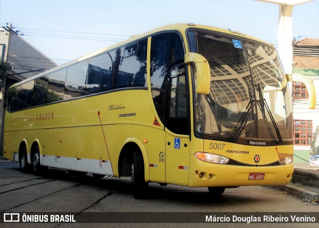 Viação Itapemirim 5007 na cidade de Rio de Janeiro, Rio de Janeiro, Brasil, por Márcio Douglas Ribeiro Venino. ID da foto: 6003414.