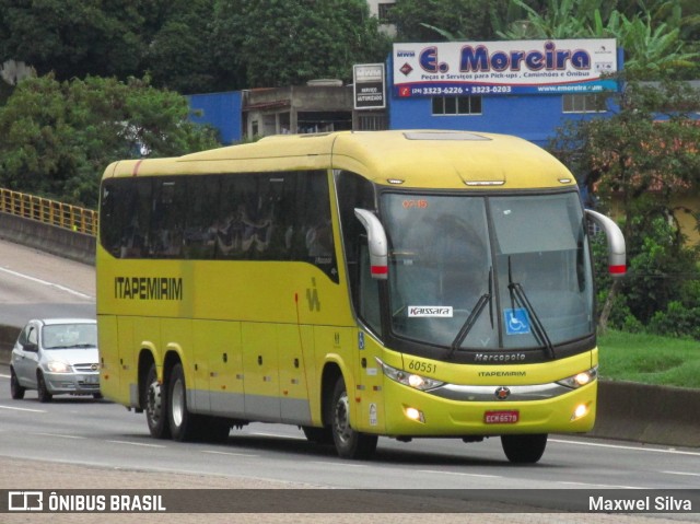 Viação Itapemirim 60551 na cidade de Barra Mansa, Rio de Janeiro, Brasil, por Maxwel Silva. Número da foto: #6003378.