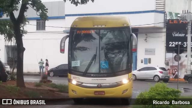 Viação Itapemirim 60771 na cidade de Três Rios, Rio de Janeiro, Brasil, por Ricardo  Barbosa. Número da foto: #6004396.