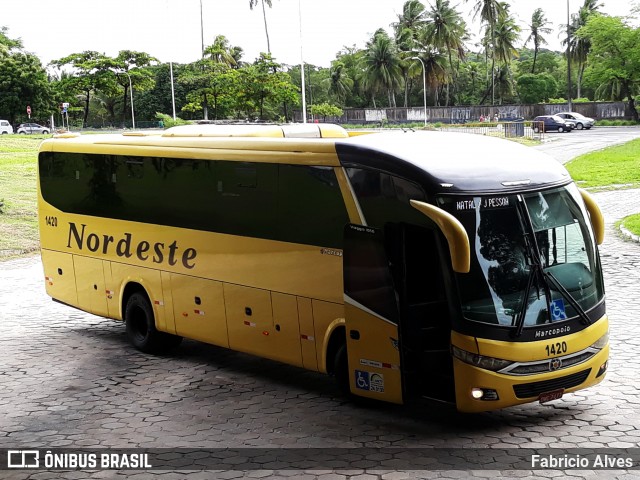 Viação Nordeste 1420 na cidade de João Pessoa, Paraíba, Brasil, por Fabricio Alves. Número da foto: #6004639.