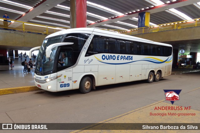 Viação Ouro e Prata 689 na cidade de Cuiabá, Mato Grosso, Brasil, por Silvano Barboza da Silva. ID da foto: 6004870.