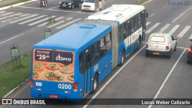Transol Transportes Coletivos 0200 na cidade de Florianópolis, Santa Catarina, Brasil, por Lucas Weber Calizario. Número da foto: #6004479.