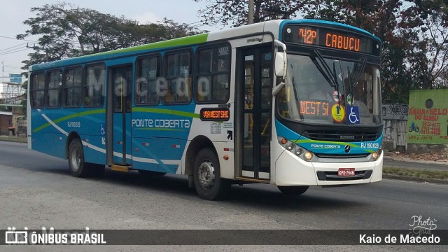 Viação Ponte Coberta RJ 190.029 na cidade de Rio de Janeiro, Rio de Janeiro, Brasil, por Kaio de Macedo. Número da foto: #6004375.