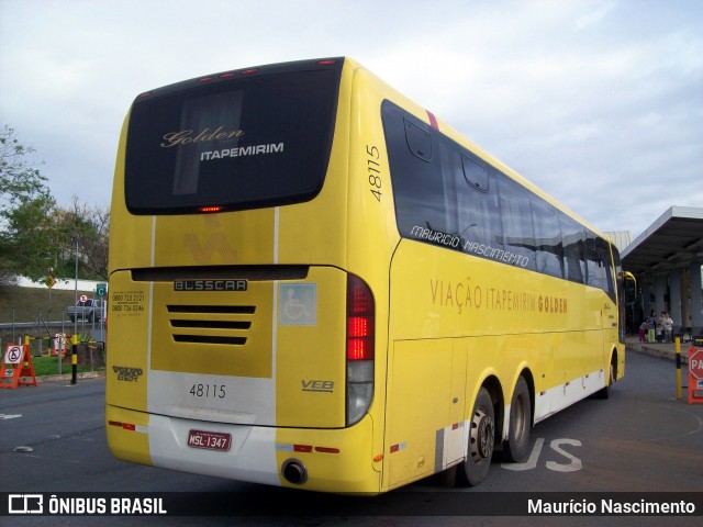 Viação Itapemirim 48115 na cidade de Belo Horizonte, Minas Gerais, Brasil, por Maurício Nascimento. ID da foto: 6005120.