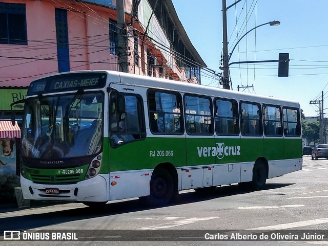 Viação Vera Cruz RJ 205.066 na cidade de Rio de Janeiro, Rio de Janeiro, Brasil, por Carlos Alberto de Oliveira Júnior. ID da foto: 6004364.