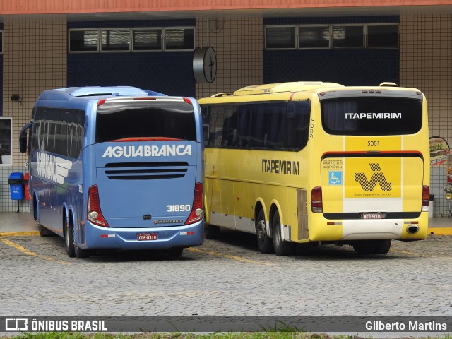 Viação Águia Branca 31890 na cidade de Manhuaçu, Minas Gerais, Brasil, por Gilberto Martins. Número da foto: #6006449.