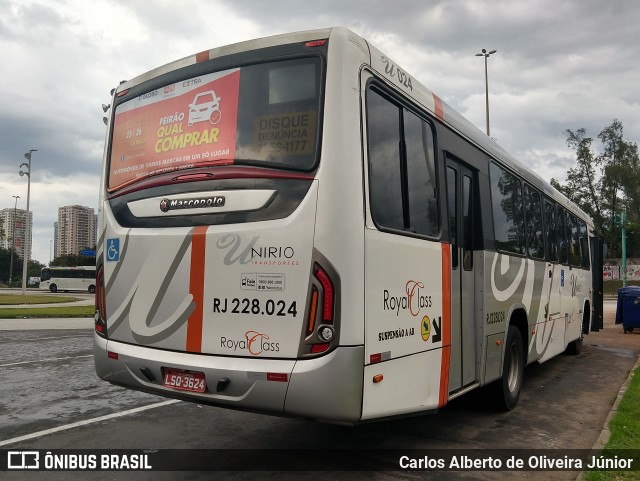 UniRio Transportes RJ 228.024 na cidade de Rio de Janeiro, Rio de Janeiro, Brasil, por Carlos Alberto de Oliveira Júnior. Número da foto: #6004369.