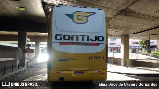 Empresa Gontijo de Transportes 12070 na cidade de Belo Horizonte, Minas Gerais, Brasil, por Elina Dirce de Oliveira Bernardes. ID da foto: 6004720.