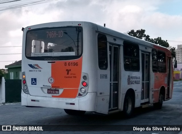 Alfa Rodobus > CooperAlfa 8 6196 na cidade de São Paulo, São Paulo, Brasil, por Diego da Silva Teixeira. Número da foto: #6005864.