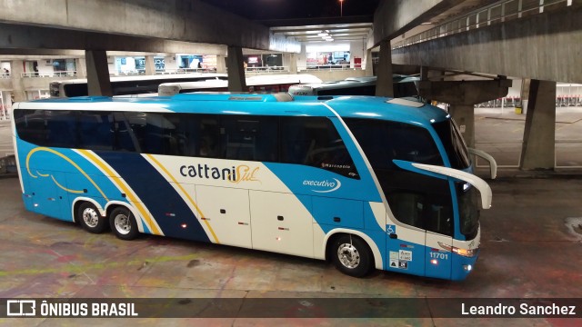 Cattani Sul Transportes e Turismo 11701 na cidade de Curitiba, Paraná, Brasil, por Leandro Sanchez. ID da foto: 6006516.