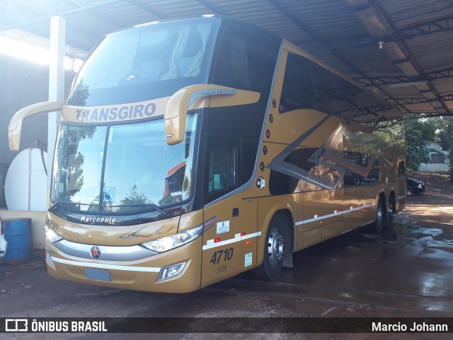 Transgiro Turismo 4710 na cidade de Marechal Cândido Rondon, Paraná, Brasil, por Marcio Johann. Número da foto: #6005522.