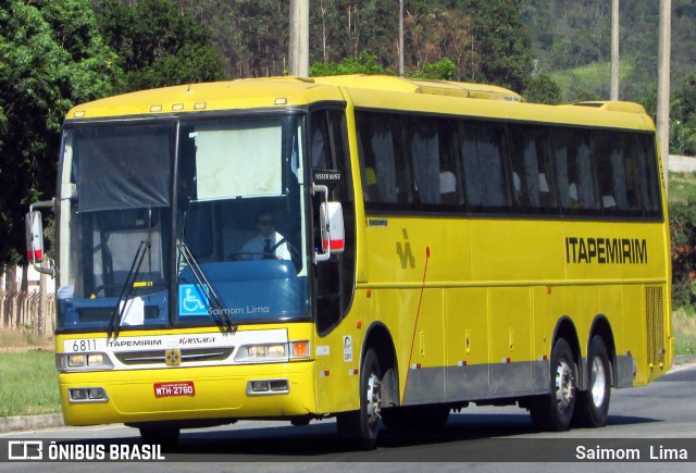 Viação Itapemirim 6811 na cidade de Guarapari, Espírito Santo, Brasil, por Saimom  Lima. ID da foto: 6007660.