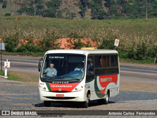 Transprata Turismo 260 na cidade de João Monlevade, Minas Gerais, Brasil, por Antonio Carlos Fernandes. ID da foto: 6007235.