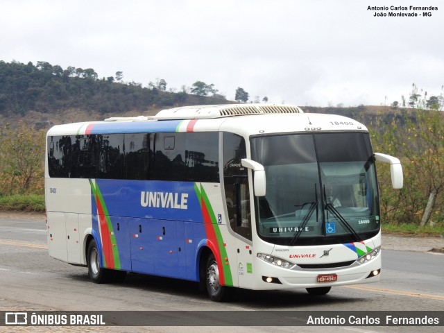 Univale Transportes 18400 na cidade de João Monlevade, Minas Gerais, Brasil, por Antonio Carlos Fernandes. ID da foto: 6007236.