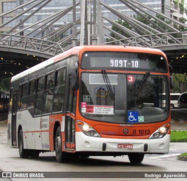 TRANSPPASS - Transporte de Passageiros 8 1013 na cidade de São Paulo, São Paulo, Brasil, por Rodrigo  Aparecido. ID da foto: 6007877.