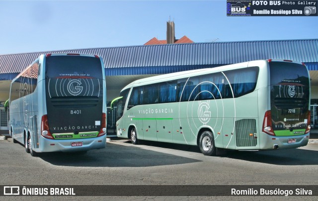 Viação Garcia 8401 na cidade de Rolândia, Paraná, Brasil, por Romílio Busólogo Silva . Número da foto: #6008038.