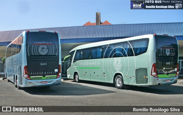 Viação Garcia 8401 na cidade de Rolândia, Paraná, Brasil, por Romílio Busólogo Silva . ID da foto: 6008038.