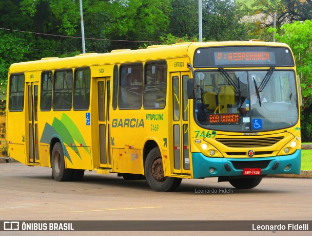 Viação Garcia 7469 na cidade de Maringá, Paraná, Brasil, por Leonardo Fidelli. ID da foto: 6007476.