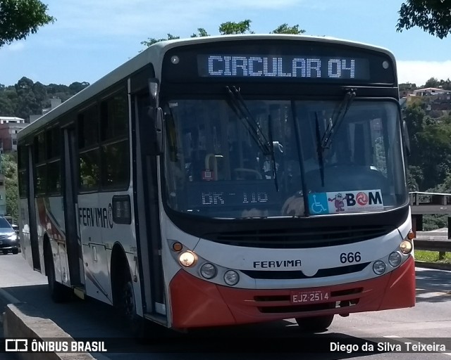Viação Fervima 666 na cidade de Taboão da Serra, São Paulo, Brasil, por Diego da Silva Teixeira. Número da foto: #6008366.