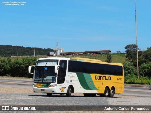 Empresa Gontijo de Transportes 16020 na cidade de João Monlevade, Minas Gerais, Brasil, por Antonio Carlos Fernandes. ID da foto: 6008700.