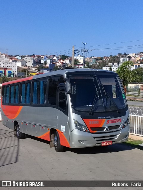 Sudeste Transporte e Turismo 2800 na cidade de Belo Horizonte, Minas Gerais, Brasil, por Rubens  Faria. ID da foto: 6010212.