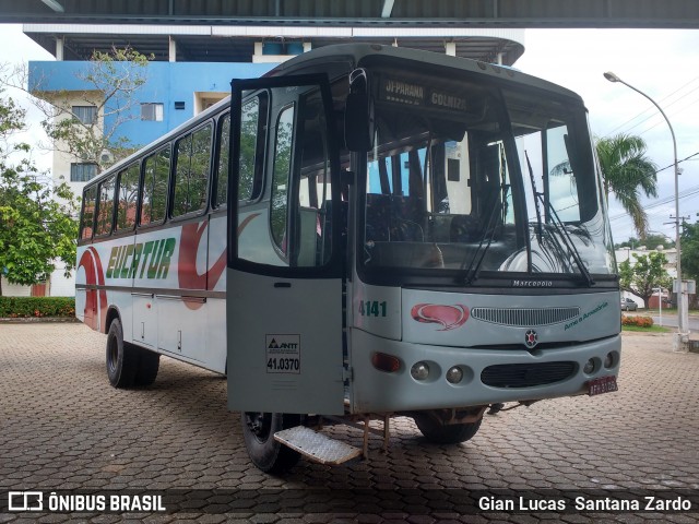 Eucatur - Empresa União Cascavel de Transportes e Turismo 4141 na cidade de Ji-Paraná, Rondônia, Brasil, por Gian Lucas  Santana Zardo. Número da foto: #6008414.