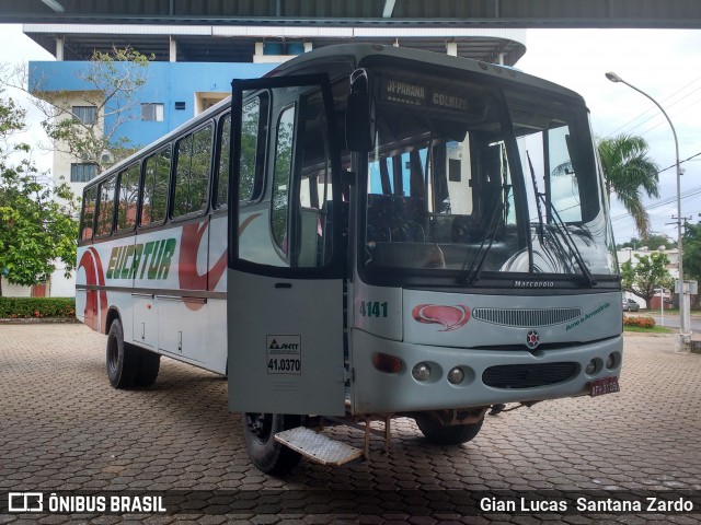 Eucatur - Empresa União Cascavel de Transportes e Turismo 4141 na cidade de Ji-Paraná, Rondônia, Brasil, por Gian Lucas  Santana Zardo. ID da foto: 6008414.