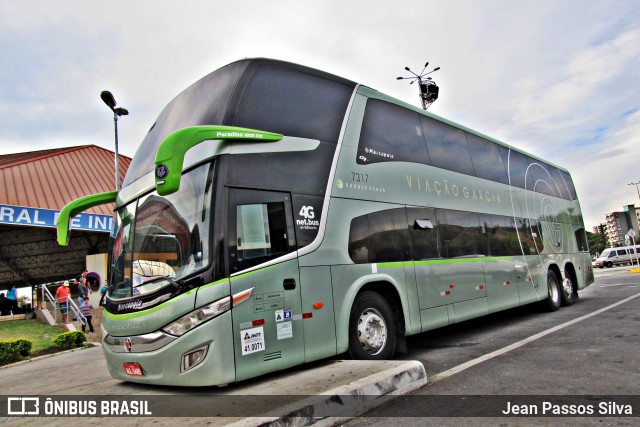 Viação Garcia 7317 na cidade de Aparecida, São Paulo, Brasil, por Jean Passos Silva. Número da foto: #6008675.