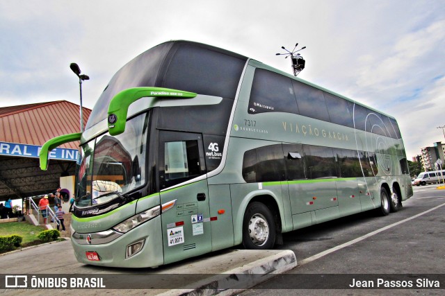 Viação Garcia 7317 na cidade de Aparecida, São Paulo, Brasil, por Jean Passos Silva. ID da foto: 6008675.