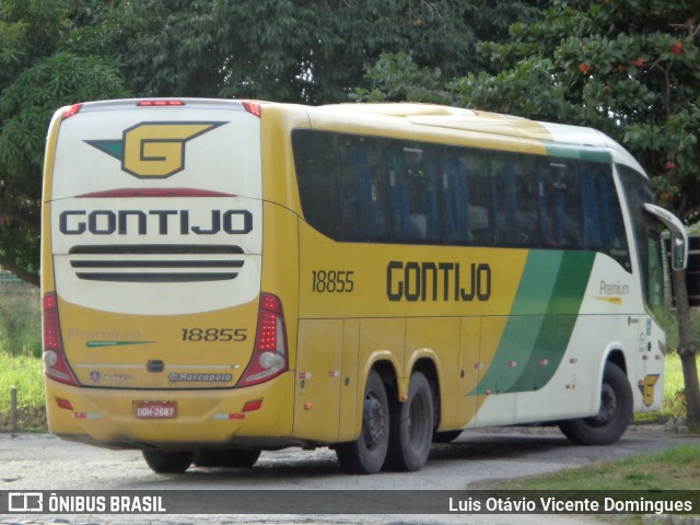 Empresa Gontijo de Transportes 18855 na cidade de Campos dos Goytacazes, Rio de Janeiro, Brasil, por Luis Otávio Vicente Domingues. ID da foto: 6010205.