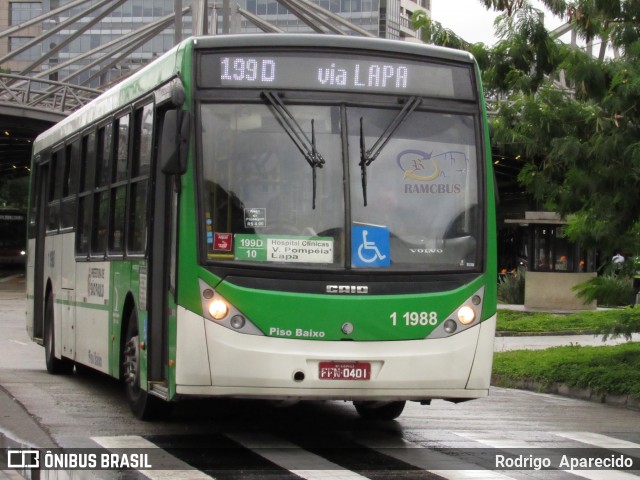 Viação Santa Brígida 1 1988 na cidade de São Paulo, São Paulo, Brasil, por Rodrigo  Aparecido. ID da foto: 6009487.