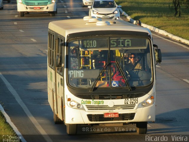 Coutinho Transporte NG 02 0255 na cidade de Candangolândia, Distrito Federal, Brasil, por Ricardo Vieira. ID da foto: 5974244.