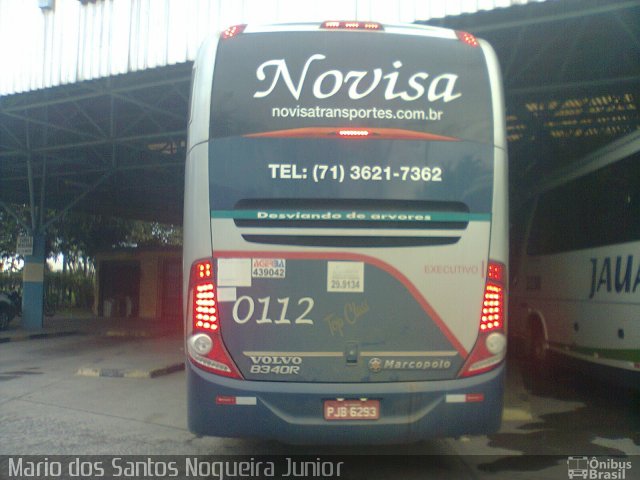 Novisa Transportes Rodoviários e Serviços 0112 na cidade de Santo Antônio de Jesus, Bahia, Brasil, por Mario dos Santos Nogueira Junior. Número da foto: #5974394.