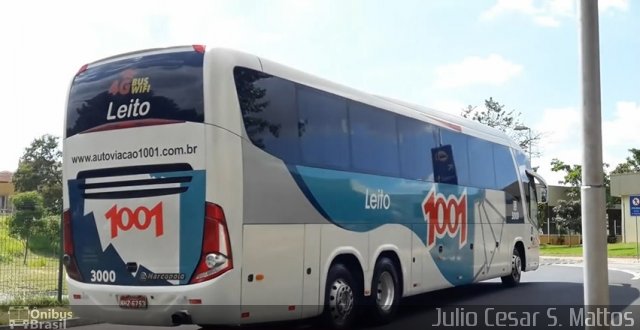 Auto Viação 1001 3000 na cidade de Ribeirão Preto, São Paulo, Brasil, por Julio Cesar S. Mattos. ID da foto: 5974262.